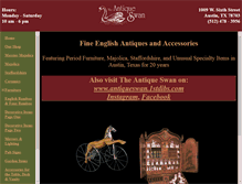 Tablet Screenshot of antiqueswan.com